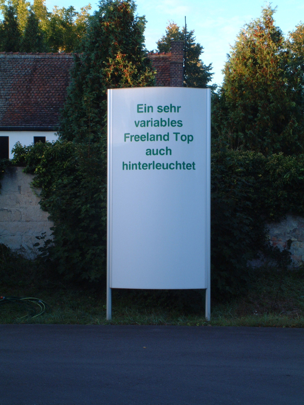 Aufsteller Freeland Top